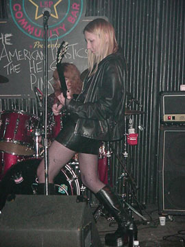 Laurie of Pinkeye on Guitar